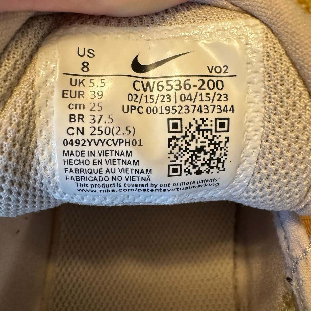 Nike Court Vision Alta TXT Women 8 Cream Saturn Gold Platform CW6536-200 - Picture 3 of 11